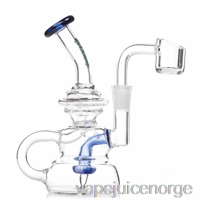 Vape Med Nikotin Ooze Flood Mini Dab Rig Ultra Marine (klar / Blå)